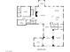 Ground level floorplan featuring kitchen, living room, dining room, and office spaces at 9904 Moonridge Ct, Las Vegas, NV 89134