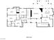 Upper level floorplan showing multiple bedrooms, bathrooms, closets and a balcony at 9904 Moonridge Ct, Las Vegas, NV 89134