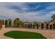 This backyard features gorgeous mountain views and easy artificial turf at , Las Vegas, NV 89134