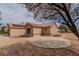 Backyard with desert landscaping and tree at , Las Vegas, NV 89134