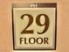 A bright sign displaying PH 29 FLOOR, indicating the location of the penthouse on the 29th floor at 135 E Harmon Ave # 2916, Las Vegas, NV 89109