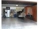 Spacious garage with ample storage, work area, and overhead lighting at 2569 Malabar Ave, Las Vegas, NV 89121