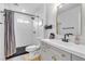 Modern bathroom featuring subway tile shower, updated vanity, and stylish fixtures at 3611 Valencia St, Las Vegas, NV 89121