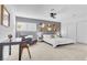 Serene bedroom featuring neutral tones, ample closet space, and comfortable furnishings at 3611 Valencia St, Las Vegas, NV 89121