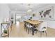 Spacious dining area with modern furnishings and an open layout, great for entertaining at 3611 Valencia St, Las Vegas, NV 89121