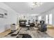 Open concept living room featuring a modern design and ample space at 3611 Valencia St, Las Vegas, NV 89121