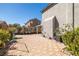 Spacious backyard showcasing tiled flooring and plenty of room for outdoor activities and landscaping at 6653 Ashley House Ct, Las Vegas, NV 89139