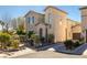 Inviting two-story home with landscaped front yard and a paved driveway leading to a single-car garage at 6653 Ashley House Ct, Las Vegas, NV 89139
