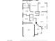 Detailed floor plan showcasing the layout and dimensions of the entire home at 7828 Morning Flower Ln, Las Vegas, NV 89129