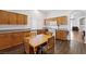 Charming kitchen with wood cabinets, laminate counters and stainless steel appliances at 7828 Morning Flower Ln, Las Vegas, NV 89129