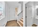 Bright entryway with natural light and wood-look flooring welcomes you home at 8117 Discovery Point St, Las Vegas, NV 89139