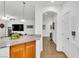 Stylish kitchen with granite countertop island and stainless steel appliances at 8117 Discovery Point St, Las Vegas, NV 89139