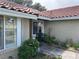 This home has charming curb appeal with low maintenance landscaping and easy access to the main entrance at 8641 Surtidor Dr, Las Vegas, NV 89117