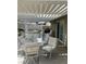 Covered patio with seating at 8641 Surtidor Dr, Las Vegas, NV 89117