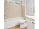 Bathroom featuring a tub, toilet, and vanity at 11673 Pride Hill St, Las Vegas, NV 89183