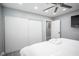 Bedroom boasts hardwood floors and a spacious closet at 120 Chartan Ave, Las Vegas, NV 89183