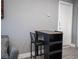 Living room with bar-height seating and modern shelving at 120 Chartan Ave, Las Vegas, NV 89183