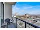 Balcony with city views and seating area, ideal for enjoying outdoor urban living at 150 Las Vegas Blvd # 918, Las Vegas, NV 89101