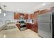 Modern kitchen with stainless steel appliances, ample cabinet space, and light stone countertops at 150 Las Vegas Blvd # 918, Las Vegas, NV 89101