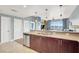 Open-concept kitchen featuring stainless appliances and seamless access to the living area at 150 Las Vegas Blvd # 918, Las Vegas, NV 89101