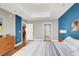 Inviting bedroom with an ensuite bathroom and hardwood flooring at 150 Las Vegas Blvd # 918, Las Vegas, NV 89101