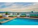 Rooftop pool and lounge area with panoramic city views at 150 Las Vegas Blvd # 918, Las Vegas, NV 89101
