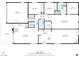 Detailed floorplan showcasing the layout of the home, including the living room, kitchen, and bedrooms at 2801 Peggy Ave, Pahrump, NV 89048