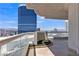 Expansive balcony offering stunning city vistas, perfect for enjoying outdoor living and breathtaking views at 2877 Paradise Rd # 2704, Las Vegas, NV 89109