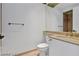 Bright bathroom featuring neutral countertops, modern fixtures, and a sleek design at 2877 Paradise Rd # 2704, Las Vegas, NV 89109