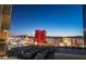 Expansive cityscape with iconic buildings, viewed from an elevated vantage point at dusk at 2877 Paradise Rd # 2704, Las Vegas, NV 89109