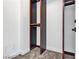 Dark brown open closet for clothes and other storage at 2877 Paradise Rd # 2704, Las Vegas, NV 89109