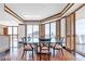 Elegant dining room with stylish furniture, abundant natural light, and expansive views, ideal for formal gatherings at 2877 Paradise Rd # 2704, Las Vegas, NV 89109