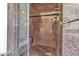 Luxurious shower with a glass door and elegant marble at 2877 Paradise Rd # 2704, Las Vegas, NV 89109