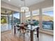 Eat-in dining area with sliding doors that lead to backyard and swimming pool at 3000 Raywood Ash Dr, Las Vegas, NV 89138