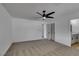 Spacious main bedroom featuring a ceiling fan and ensuite bathroom at 4670 E Boston Ave, Las Vegas, NV 89104