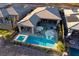 Backyard oasis with a sparkling pool and inviting patio area at 47 Reflection Bay Dr, Henderson, NV 89011