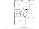 Home floor plan featuring a garage, living room, kitchen, bedrooms and bathrooms at 506 Staghorn Pass Ave, Las Vegas, NV 89183
