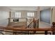 Spacious upper landing with chandelier and decorative railings at 506 Staghorn Pass Ave, Las Vegas, NV 89183