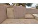 Secure pool gate with stone pavers. Block wall provides maximum backyard privacy at 506 Staghorn Pass Ave, Las Vegas, NV 89183