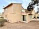 Condo exterior with a sliding glass door that enhances natural light to the interior at 5245 Golden Ln, Las Vegas, NV 89119