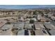 Aerial view of the neighborhood featuring cul-de-sac homes at 703 Flaming Cliffs Ct, Henderson, NV 89014