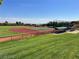 Expansive baseball field with manicured grass, fencing, and a covered dugout area, showcasing the recreational space at 8552 Desert Holly Dr, Las Vegas, NV 89134