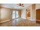 Bedroom leading to bath and outdoor patio via French doors at 8851 Quintane Ln, Las Vegas, NV 89123