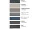 This color palette showcases roof tile, stucco, trim, door, ironwork, and brick colors for exterior design at 91 Tardando Ave, Henderson, NV 89015