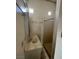 Functional bathroom with essential fixtures and features, ready for renovation or use at 9865 Penny Ln, Las Vegas, NV 89178