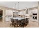 Spacious kitchen featuring a large center island with seating and stainless steel appliances at 193 Elder View Dr, Las Vegas, NV 89138
