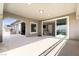 Covered patio with a seamless transition to the interior, offering stunning views at 193 Elder View Dr, Las Vegas, NV 89138