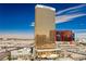 Striking view of the hotel against a bright blue sky and a backdrop of the rest of the city at 2000 N Fashion Show Dr # 4301, Las Vegas, NV 89109