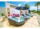 Outdoor patio with lounge seating, perfect for relaxing by the pool and enjoying a resort getaway at 2000 N Fashion Show Dr # 4301, Las Vegas, NV 89109