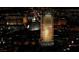 Nighttime aerial view of the dazzling, illuminated Trump Tower at 2000 N Fashion Show Dr # 4302, Las Vegas, NV 89109